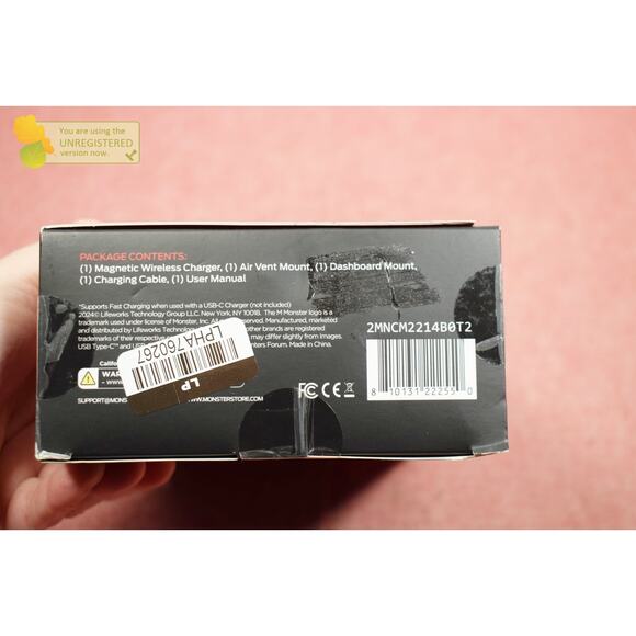 Monster 15Watt Wireless Charging Car Mount Dash and Vent - Picture 6 of 6